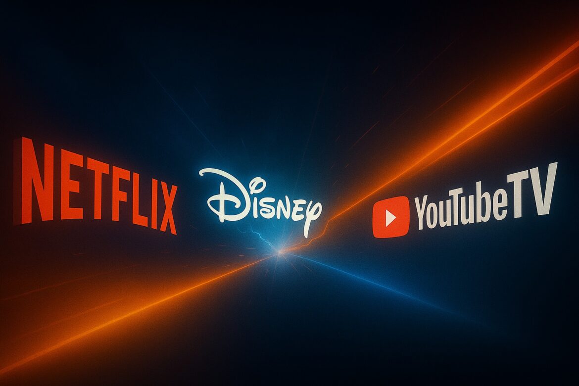 YouTube TV와 Disney 스트리밍 갈등을 나타낸 이미지